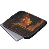 Schönheit und Hexe - Laptopschutzhülle (Vorne Knopf)