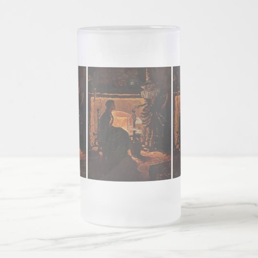 Schönheit und Hexe - Mattglas Bierglas (Mittel)