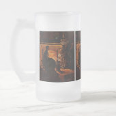 Schönheit und Hexe - Mattglas Bierglas (Links)