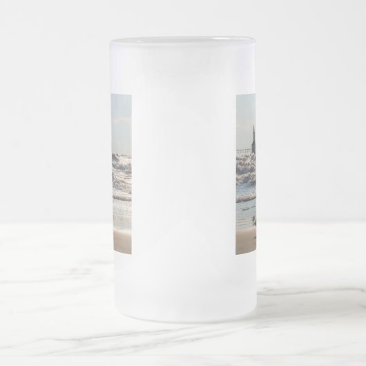 Schönheit und Kraft Mattglas Bierglas (Mittel)