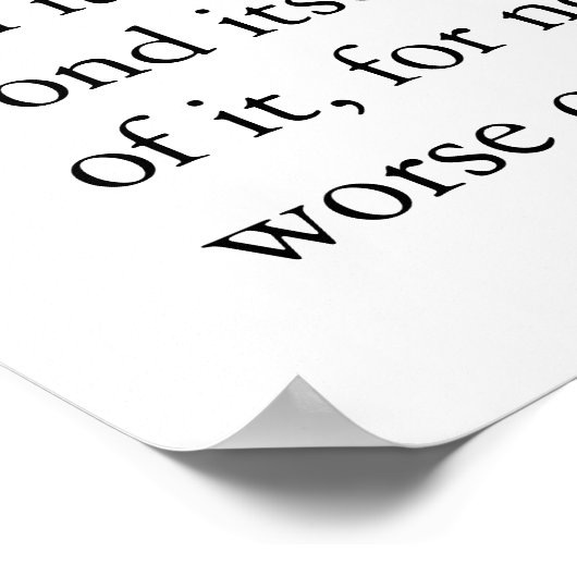 Schönheit und Lob Poster (Ecke)