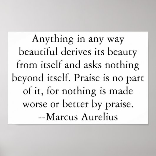 Schönheit und Lob Poster (Vorne)