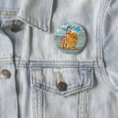 Schönheit und Löwen Button (Beispiel)