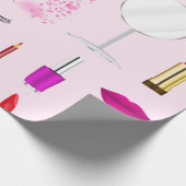 Schönheit und Make-up Geschenkpapier (Ecke)