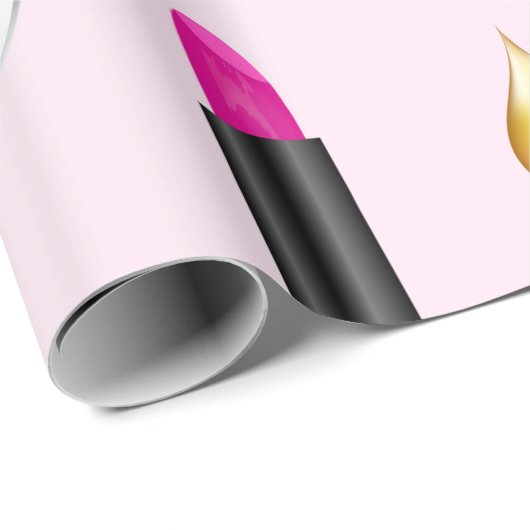 Schönheit und Make-up Geschenkpapier (Rolleneckpunkt)