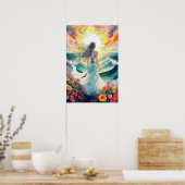 Schönheit und Meer Poster (Küche)