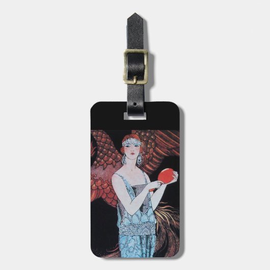 SCHÖNHEIT UND PHOENIX, MODERNER DESIGNER MACHEN KÜ GEPÄCKANHÄNGER (Vorderseite vertikal)