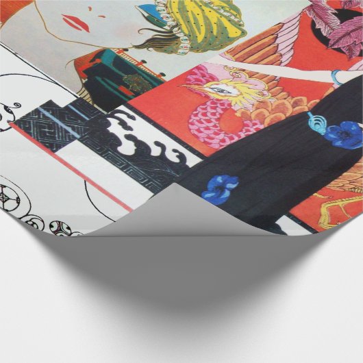 SCHÖNHEIT UND PHOENIX, MODERNER DESIGNER MACHEN KÜ GESCHENKPAPIER (Ecke)