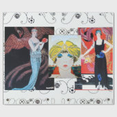 SCHÖNHEIT UND PHOENIX, MODERNER DESIGNER MACHEN KÜ GESCHENKPAPIER (Flach)