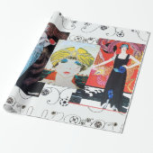 SCHÖNHEIT UND PHOENIX, MODERNER DESIGNER MACHEN KÜ GESCHENKPAPIER (Ungerollt)