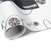 SCHÖNHEIT UND PHOENIX, MODERNER DESIGNER MACHEN KÜ GESCHENKPAPIER (Rolleneckpunkt)