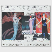 SCHÖNHEIT UND PHOENIX, MODERNER DESIGNER MACHEN KÜ GESCHENKPAPIER (Flach)