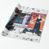 SCHÖNHEIT UND PHOENIX, MODERNER DESIGNER MACHEN KÜ GESCHENKPAPIER (Ungerollt)