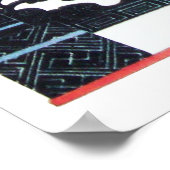 SCHÖNHEIT UND PHOENIX, MODERNER DESIGNER MACHEN KÜ POSTER (Ecke)