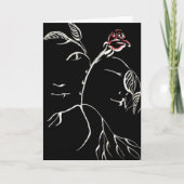 Schönheit und Rose der Tiere Karte (Vorderseite)