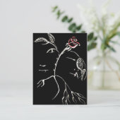 Schönheit und Rose der Tiere Postkarte (Stehend Vorderseite)