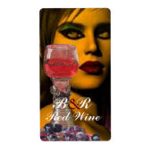 SCHÖNHEIT UND ROTES WEINGLAS Party Weinverkostung (Vorne)