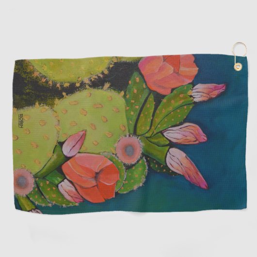 Schönheit und Rüstung Golf Handtuch (Horizontal)