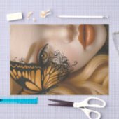 Schönheit und Schmetterlinge Blonde Edition19 Seidenpapier (Handwerk)