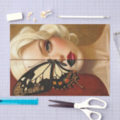 Schönheit und Schmetterlinge Blonde Edition22 Seidenpapier (Handwerk)