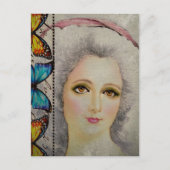 Schönheit und Schmetterlinge Postkarte (Vorderseite)