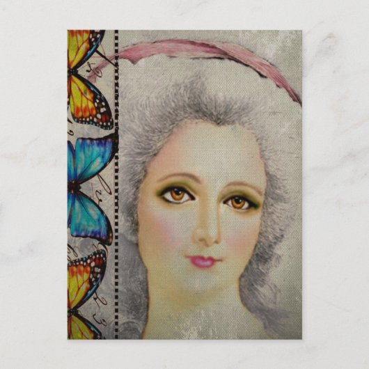 Schönheit und Schmetterlinge Postkarte (Vorderseite)