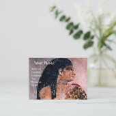 SCHÖNHEIT UND SCHÖNHEIT DES ANTIQUEN ÄGYPTISCHEN M VISITENKARTE (Stehend Vorderseite)