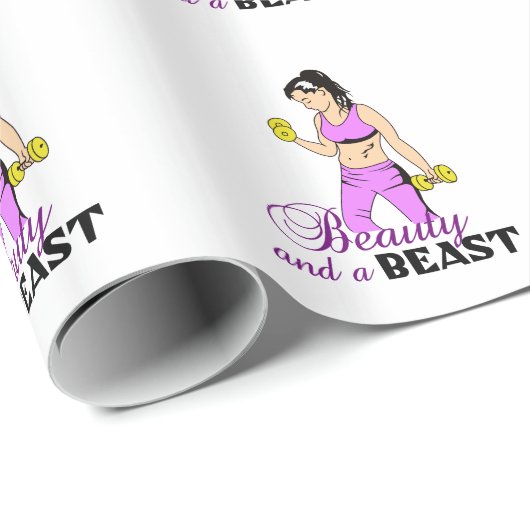 SCHÖNHEIT UND SCHÖNHEIT GESCHENKPAPIER (Rolleneckpunkt)