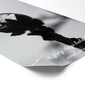 Schönheit und Staunen gefrorene Rindrop Poster (Ecke)