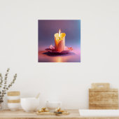 Schönheit unseres Melkkerzenbildes Poster (Küche)