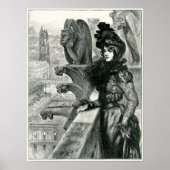 Schönheit unter den Teufel, Notre Dame, Paris Poster (Vorne)