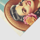 Schönheit Vintage FrauenIllustration Seidenpapier (Ausschnitt)