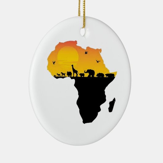 SCHÖNHEIT VON AFRIKA KERAMIKORNAMENT (Rechts)