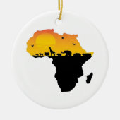 SCHÖNHEIT VON AFRIKA KERAMIKORNAMENT (Vorne)