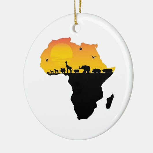 SCHÖNHEIT VON AFRIKA KERAMIKORNAMENT (Links)