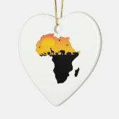 SCHÖNHEIT VON AFRIKA KERAMIKORNAMENT (Links)