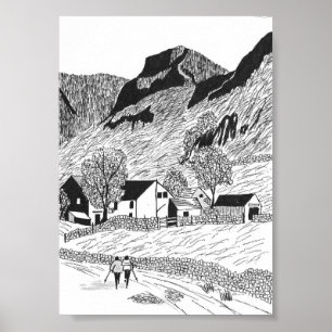 Schönheit von Borrowdale Poster