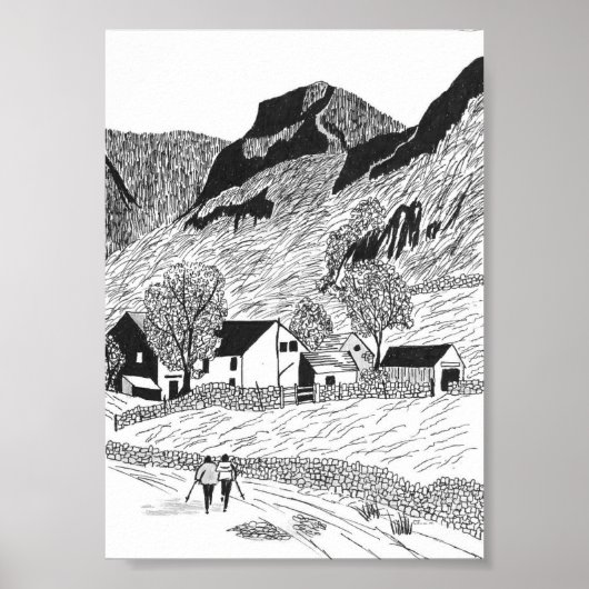 Schönheit von Borrowdale Poster (Vorne)