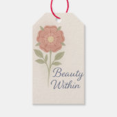 Schönheit von Innen Geschenkanhänger (Vorderseite)