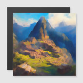 Schönheit von Machu Picchu, Peru Magnetkarte (Vorne/Hinten)