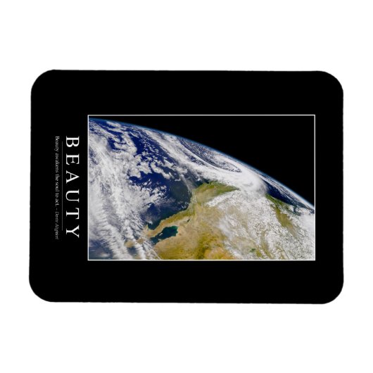 Schönheit: Zitat 1 Magnet (Horizontal)