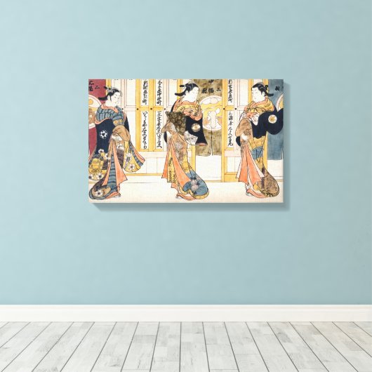 Schönheiten der drei Hauptstädte Triptychon Leinwanddruck (Insitu (Holzboden))