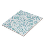 Schönheits-blaue BlumenKeramik-Fliese - 2 Fliese (Seite)