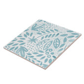 Schönheits-blaue BlumenKeramik-Fliese Fliese (Seite)