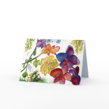 Schönheits-Blumenallzweckkarte