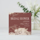 Schönheits-Epochen-Brautparty Einladung (Stehend Vorderseite)