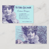 Schönheits-Epochen-elegante Kunst Nouveau Visitenkarte (Vorne/Hinten)