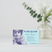 Schönheits-Epochen-elegante Kunst Nouveau Visitenkarte (Stehend Vorderseite)