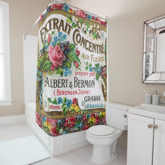 Schönheits-Epochen-Franzose-Parfüm Duschvorhang (Beispiel)