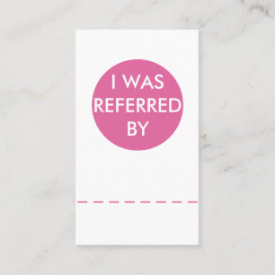 Schönheits-Geschäfts-Empfehlungs-Karten-Schablon Empfehlungskarte